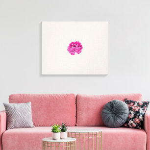 växt, blomma, petal, rosa, magenta, typsnitt, möns canvastryck