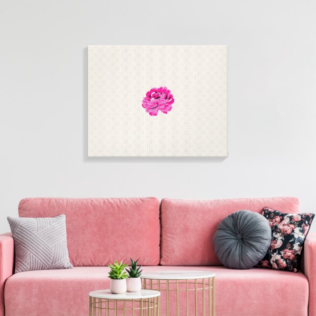 växt, blomma, petal, rosa, magenta, typsnitt, möns canvastryck (Insitu (Vardagsrum))