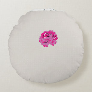 växt, blomma, petal, rosa, magenta, typsnitt, möns rund kudde