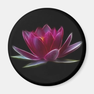 Växt för lotusblommablommavatten magnet