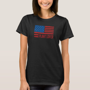 Växt förfallen Grunge amerikansk flagga USA patrio T Shirt
