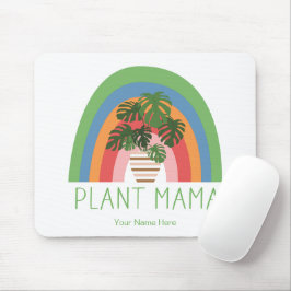 Växt Mama Boho Regnbåge Trädgård Monstera blad Musmatta