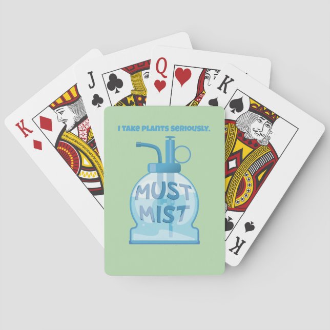 Växt mister dimper krukväxter casinokort (Baksidan)