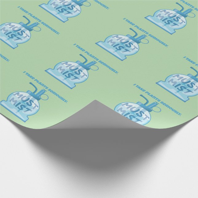 Växt mister dimper krukväxter presentpapper (Hörn)