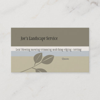 Växt- organisk Undertone för lövklassikerelegant Visitkort