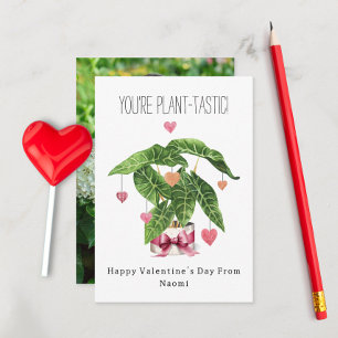 Växt-tastiskt skämtfoto klassrumsvalentin kort