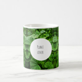 växtälskare monogram mugg