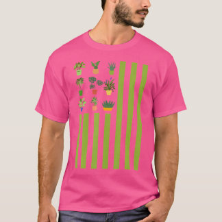 Växtälskare Usa Flagga 4E Juli Trädgårdsmästare Tr T Shirt