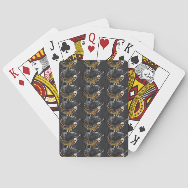 växtbanan-slätt casinokort (Baksidan)