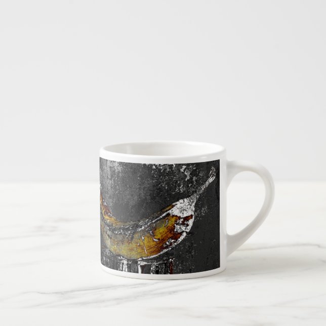 växtbanan-slätt espressomugg (Höger)