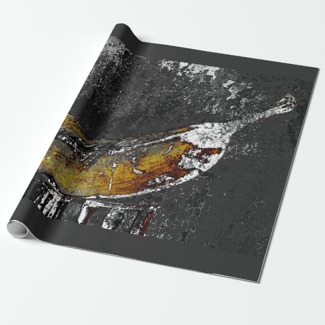 växtbanan slätt presentpapper (Utrullad)