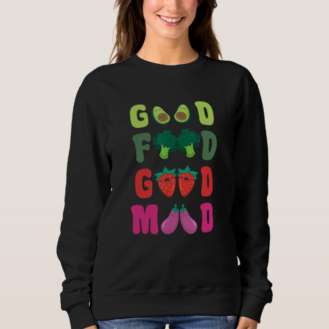 Växtbaserad Bra för livsmedel Mood Go Vegan World  T Shirt (Framsida)