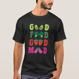 Växtbaserad Bra för livsmedel Mood Go Vegan World T Shirt