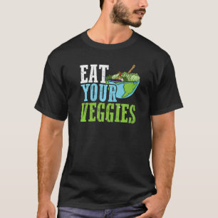 Växtbaserad kost mer Veggies cute Vegetarian T Shirt