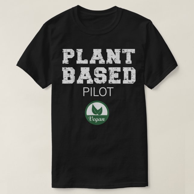 Växtbaserad pilotdesign t shirt (Design framsida)