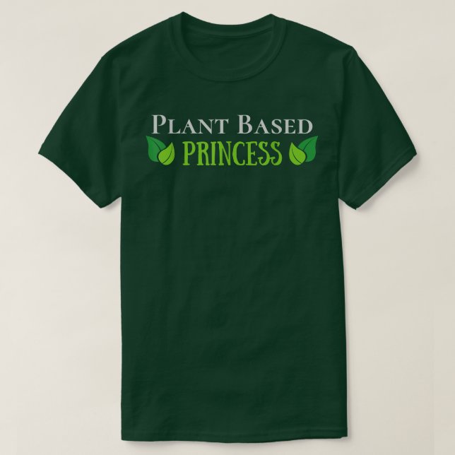Växtbaserad prinsessa, Vegan, Vegetarian T Shirt (Design framsida)