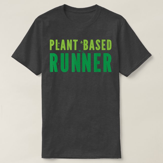 Växtbaserad Springer som kör Marathon Vegan Vegeta T Shirt (Design framsida)