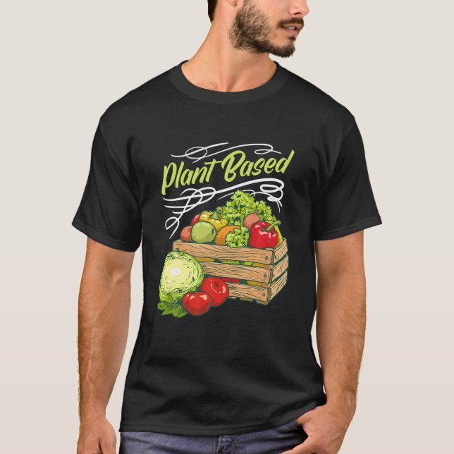 Växtbaserad Vegan- och grönsakskost T Shirt (Framsida)