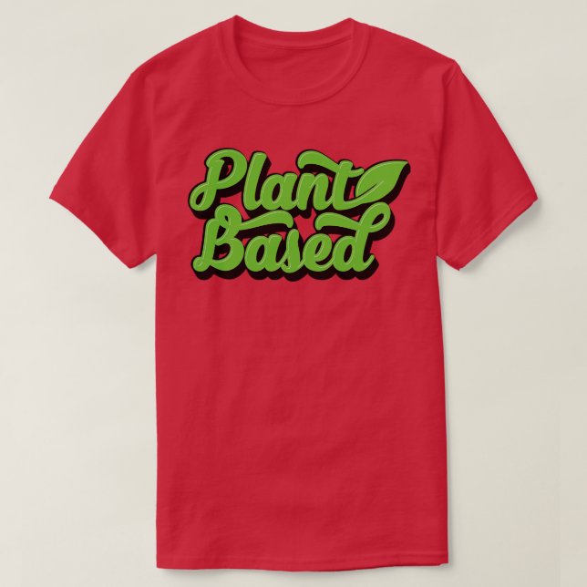 Växtbaserad vegan t shirt (Design framsida)