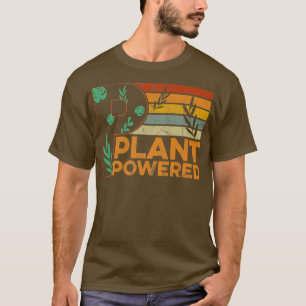 Växtbaserad vegetarian Retro Manar Women Plant Pow T Shirt