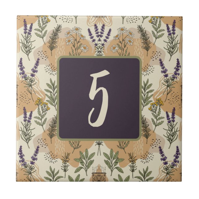 Växtbaserade Blommar Anpassade keramiskt plattor Kakelplatta (Framsidan)