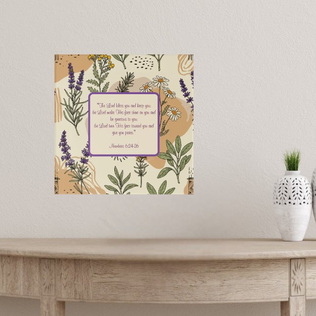 Växtbaserade Blommar Anpassadet Blating Poster (Skapare uppladdad)