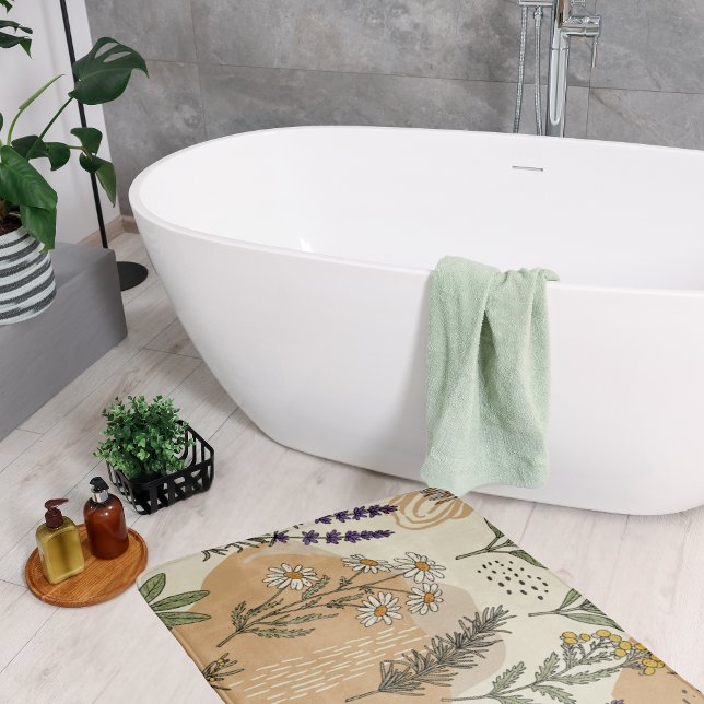Växtbaserade Blommar Badrumsmatta (Skapare uppladdad)