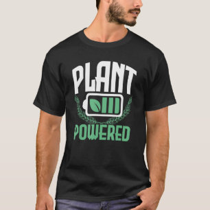 Växtbaserat fabriksdrivet batteri Go Vegan T Shirt