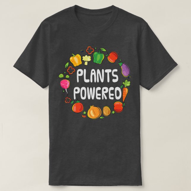Växtbaserat Vegan Tee Plant-Based Vegetarian Manar (Design framsida)