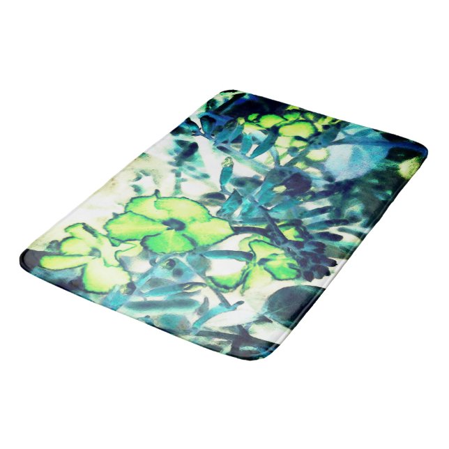 Växtblomma genom byte av färg badrumsmatta (Vinklad)