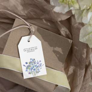 Växten Vinbärsblomma Elegant Blommig Bröllopsgåva Presentetikett