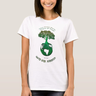 VÄXTER A TRÄD Ecology Art Earth Day Top T-shirt