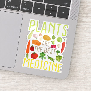 Växter är den bästa medicinska Coolan Vegan Vegeta Klistermärken