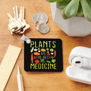 Växter är den bästa medicinska Coolan Vegan Vegeta Nyckelring