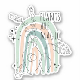 VÄXTER ÄR MAGI inspirerande dekal