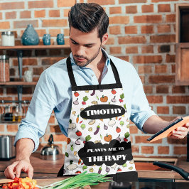 Växter är min terapapy Apron