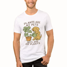 Växter är mina husdjur - Hund Watering Plant Tee
