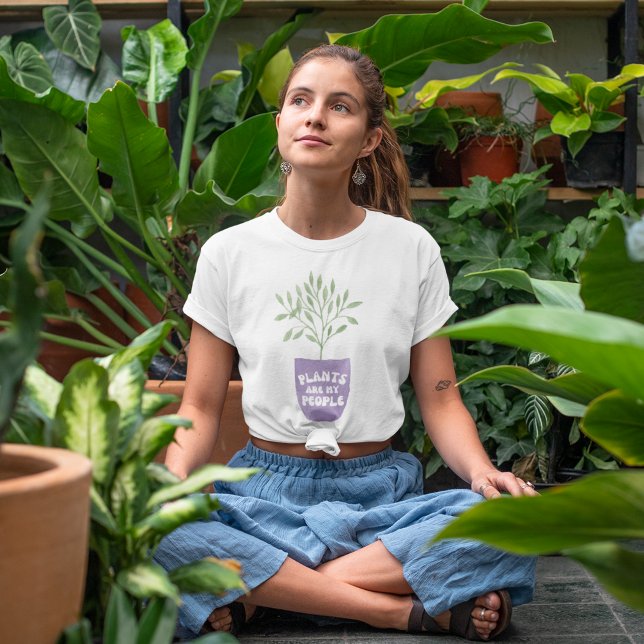 Växter är mitt folk Tri-Blend T-Shirt (This funny, "Plants are my people" tri-blend t-shirt would make the perfect gift! )