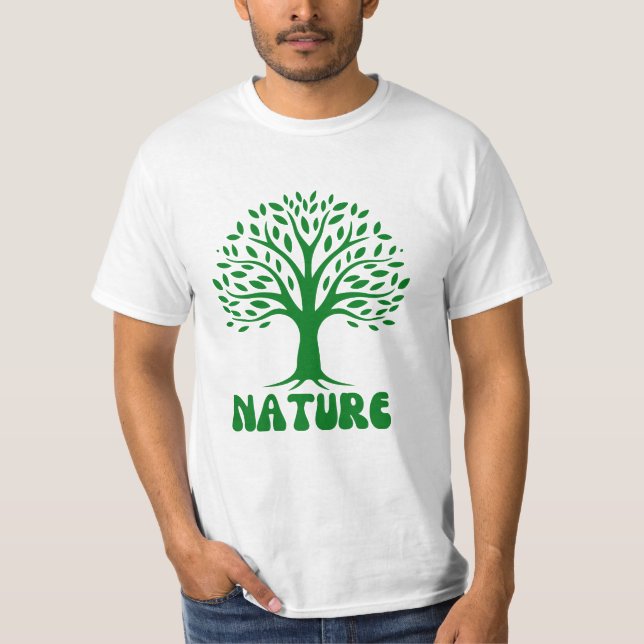 VÄXTER AV NATURLIGT TRÄD-NATUR I kärlek T Shirt (Framsida)
