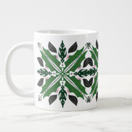 Växter Begonior Bön Monstera Grönska Mandala Jumbo Mugg