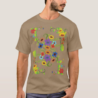 Växter Blommigt Wildblommor Blommor Blommar Botani T Shirt