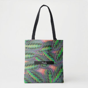 Växter Calathea Grönska Bladmönster Tygkasse