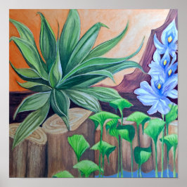 Växter Dammfest Poster