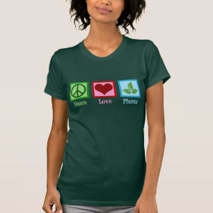 Växter för Nursery Peace Kärlek T Shirt