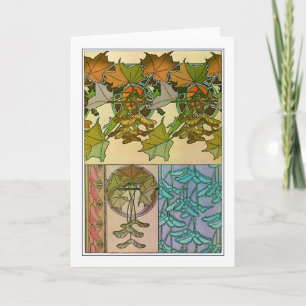 Växter från Art nouveau Stil, Mucha Kort