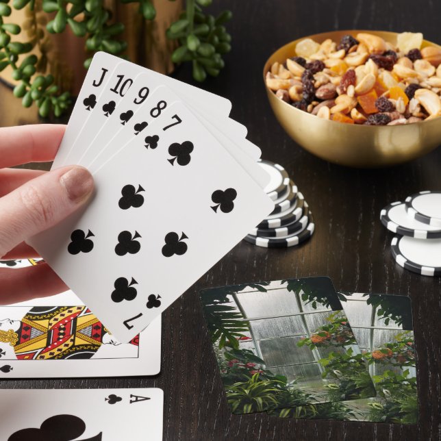 Växter i Greenhouse på Rainy Day Casinokort (På plats)