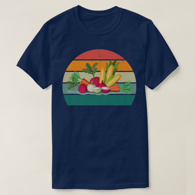 Växter, jordvegetariska grönsaker, vegetariska grö t shirt (Design framsida)