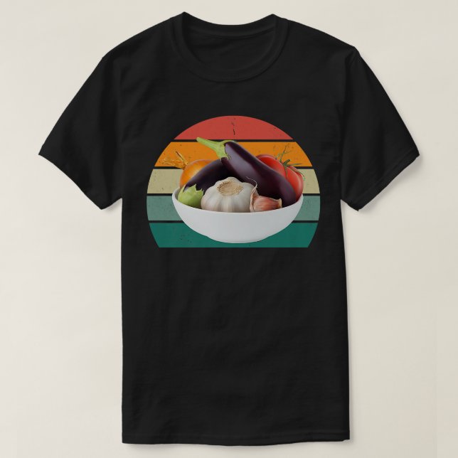 Växter, jordvegetariska grönsaker, vegetariska grö t shirt (Design framsida)