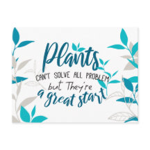 Växter kan inte lösa alla problem, men en underbar