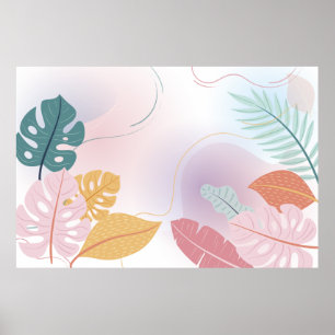 Växter löv tapet bakgrund poster